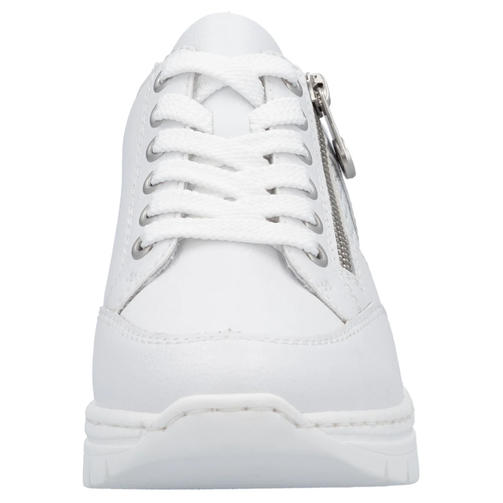 Rieker Keilsneaker Halbschuh Freizeitschuh Schnürschuh Sneaker mit Reißverschluss Nur für heute