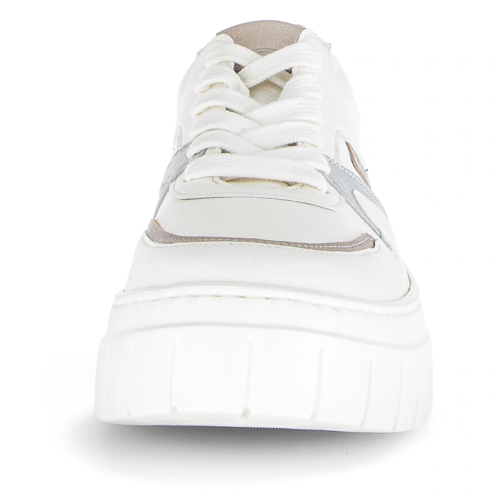 Gabor Plateausneaker Schnürschuh Halbschuh Freizeitschuh Besätze in Metallicoptik bestellen 50% Rabatt für begrenzte Zeit