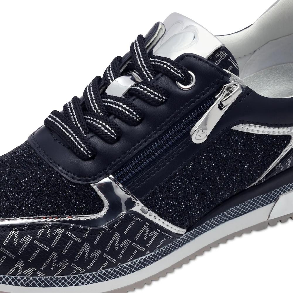 MARCO TOZZI Keilsneaker Freizeitschuh Halbschuh Schnürschuh mit Logoprint kaufen Online