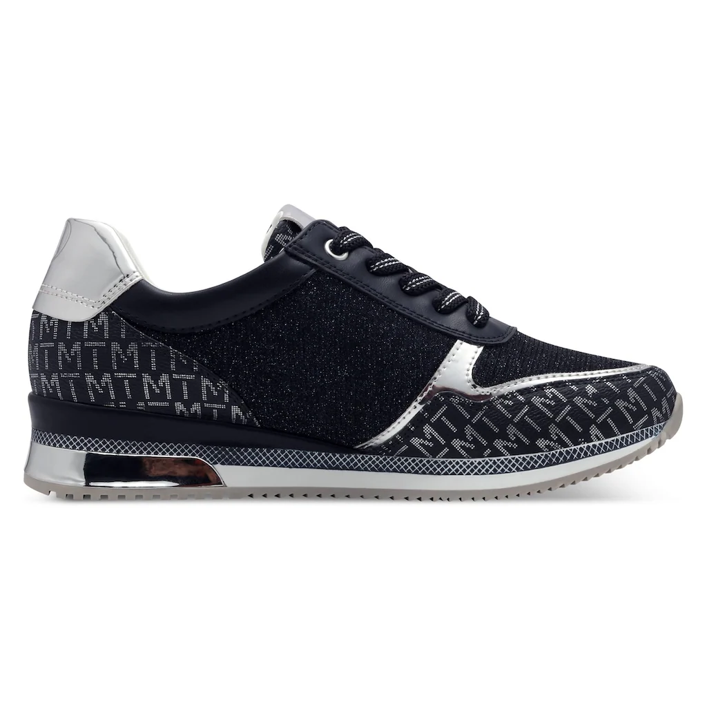 MARCO TOZZI Keilsneaker Freizeitschuh Halbschuh Schnürschuh mit Logoprint kaufen Online