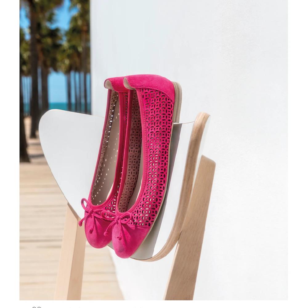 Caprice Ballerina Blockabsatz Businessschuh Bequemschuh mit dezenter Zierschleife Schlussverkauf