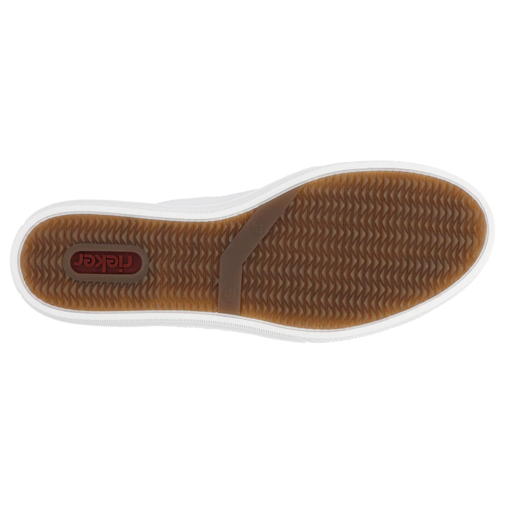 Rieker Sneaker mit seitlicher Blumenstickerei Freizeitschuh Halbschuh Schnürschuh kaufen Fabrikverkauf
