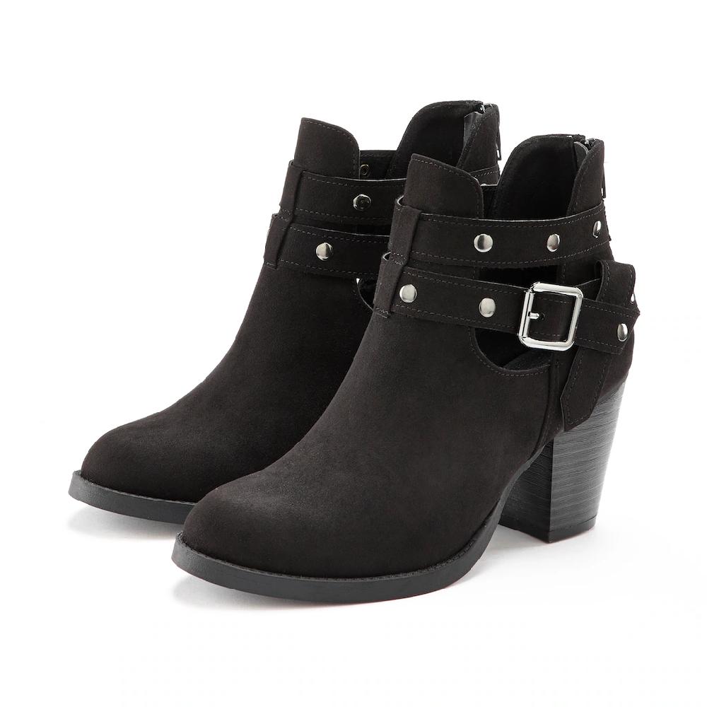 LASCANA Cowboy Stiefelette Cowboy Boots Western Stiefelette Ankleboots mit Zierschnalle VEGAN kaufen Meist gekauft