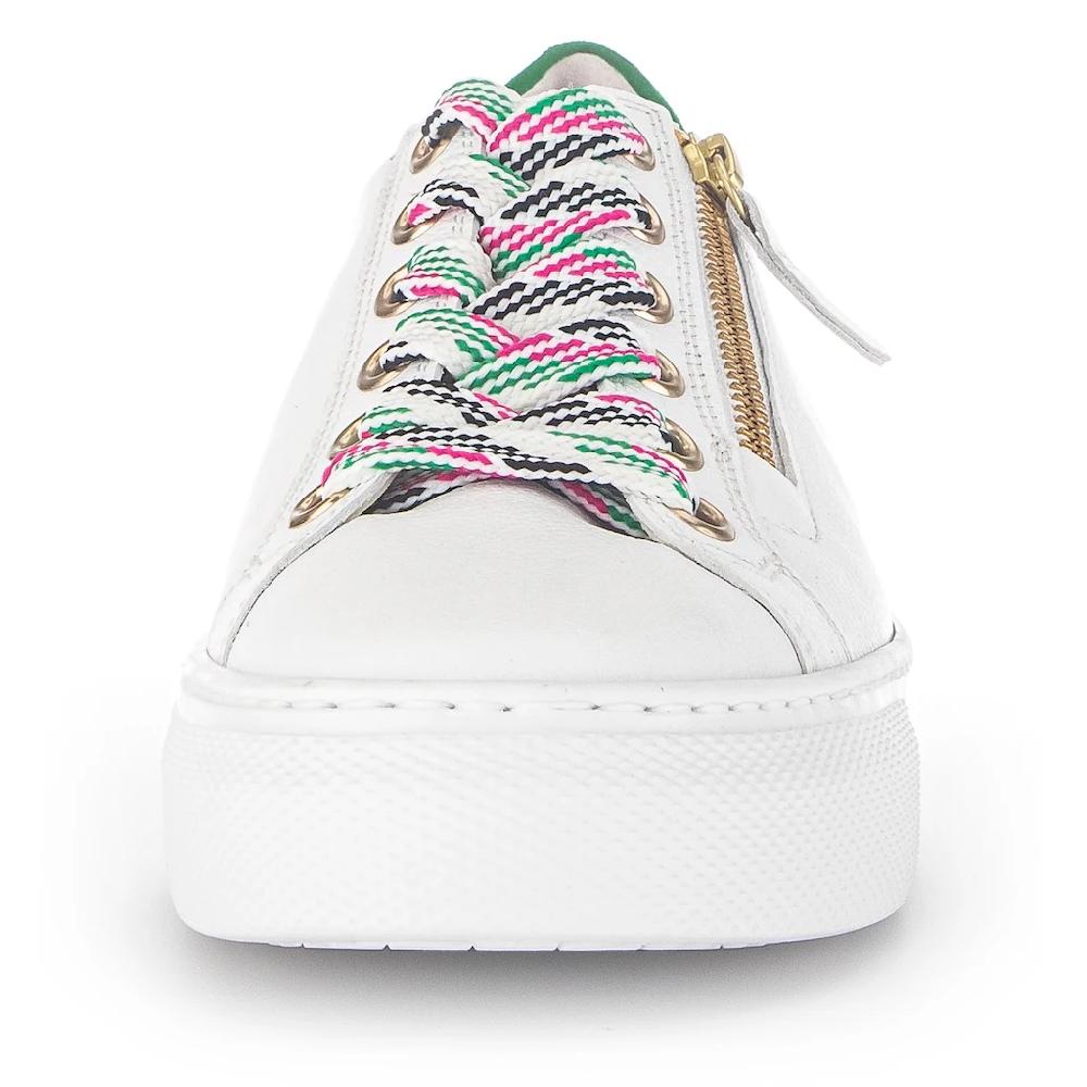 Gabor Plateausneaker »FLORENZ« mit bunten Besätzen Weite G Freizeitschuh Halbschuh Schnürschuh online kaufen Begrenztes Angebot