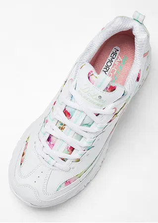 bonprix Modischer Chunky Sneaker von Skechers mit Blumenmuster - weiß Osterangebot
