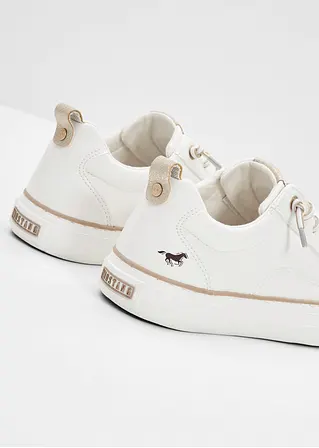 bonprix Bequemer Mustang Sneaker zum reinschlüpfen - weiß Lagerräumung