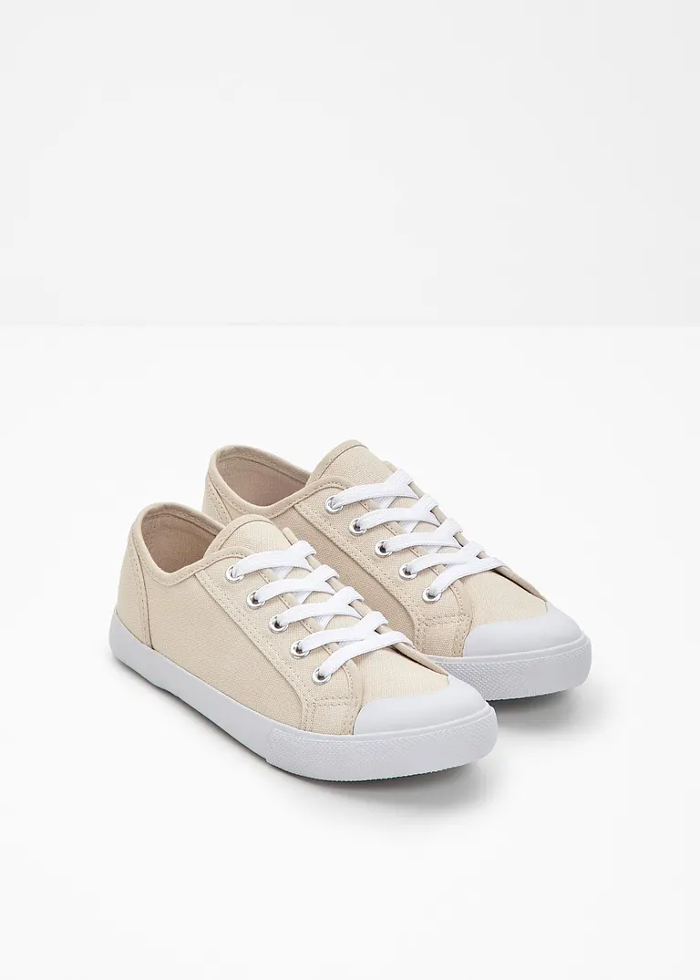 bonprix Zeitloser Sneaker aus Canvas - beige - Damen Online Outlet
