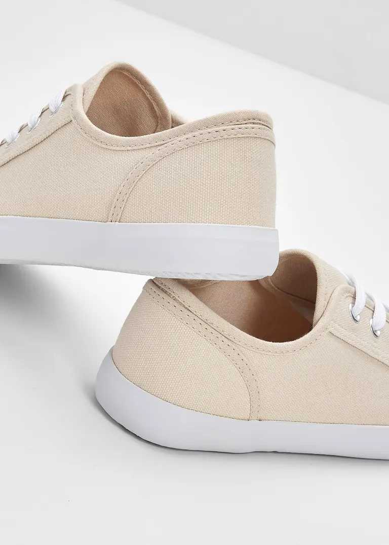 bonprix Zeitloser Sneaker aus Canvas - beige - Damen Online Outlet