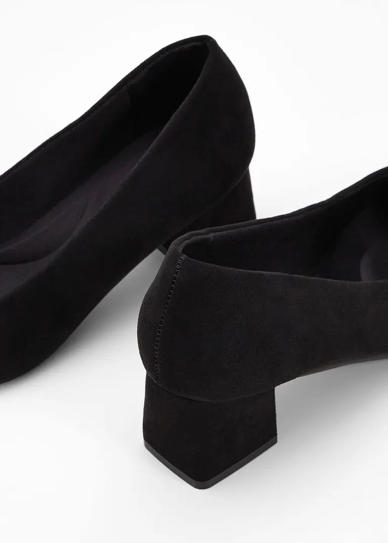 bonprix Zeitloser Komfort Pumps mit gepolsterter Innensohle - schwarz Exklusive Angebote