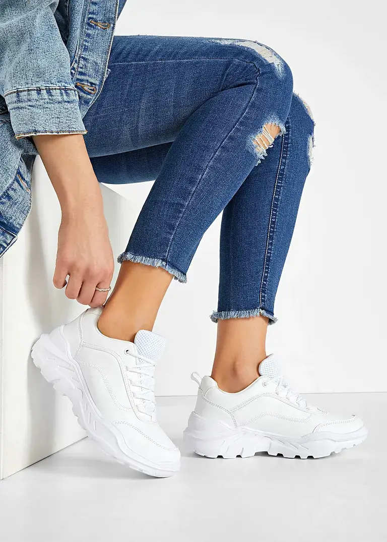 bonprix Modischer Chunky Sneaker - weiß - Damen Bestseller