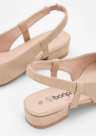 bonprix Zeitloser Sling Pumps für viele Anlässe - beige - Damen Räumungsverkauf