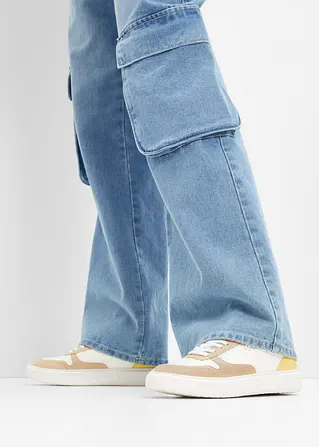 bonprix Bequemer Komfort Sneaker mit Reißverschluss - weiß VIP-Rabatte