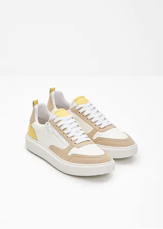 bonprix Bequemer Komfort Sneaker mit Reißverschluss - weiß VIP-Rabatte