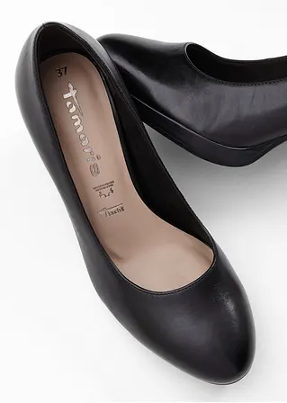 bonprix Schöner Leder Pumps von Tamaris - schwarz - Damen Begrenzte Freigabe