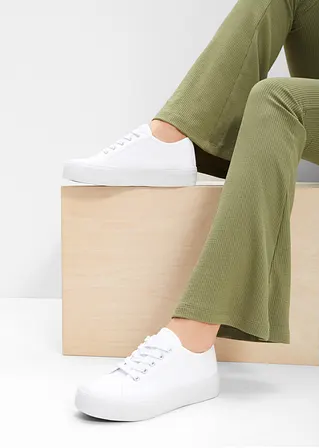 bonprix Schicker Plateausneaker von RAINBOW mit Schnürung - weiß - Damen Letzte 3 Tage