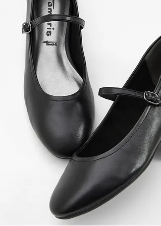 bonprix Modische Tamaris Ballerina im Mary Jane Look - schwarz Neueste Stile