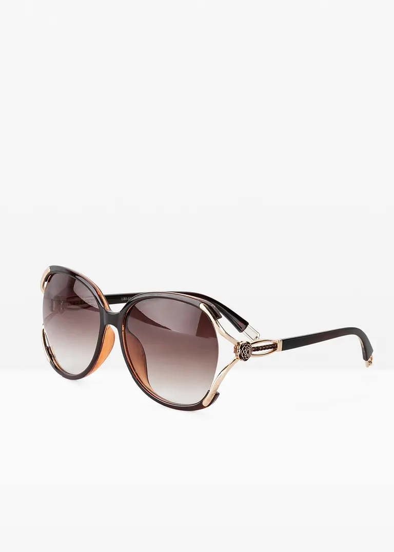 bonprix Modische Sonnenbrille mit besonderen Details - braun