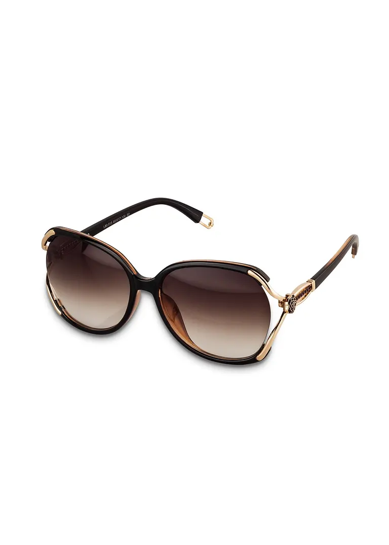 bonprix Modische Sonnenbrille mit besonderen Details - braun Bis zu 55% Rabatt