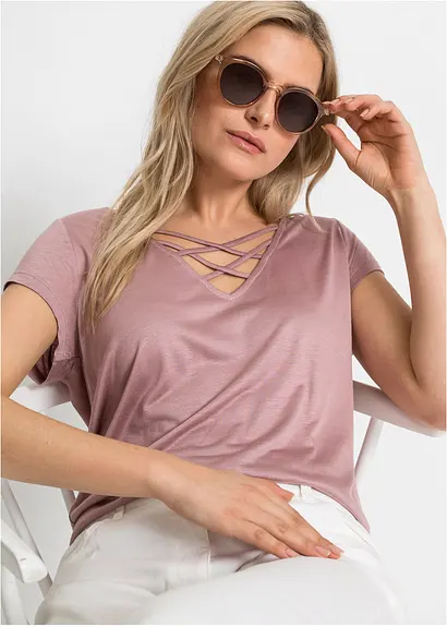 bonprix Trendy Sonnenbrille mit rosafarbenen Gestell - rosa Kostenloser Versand international