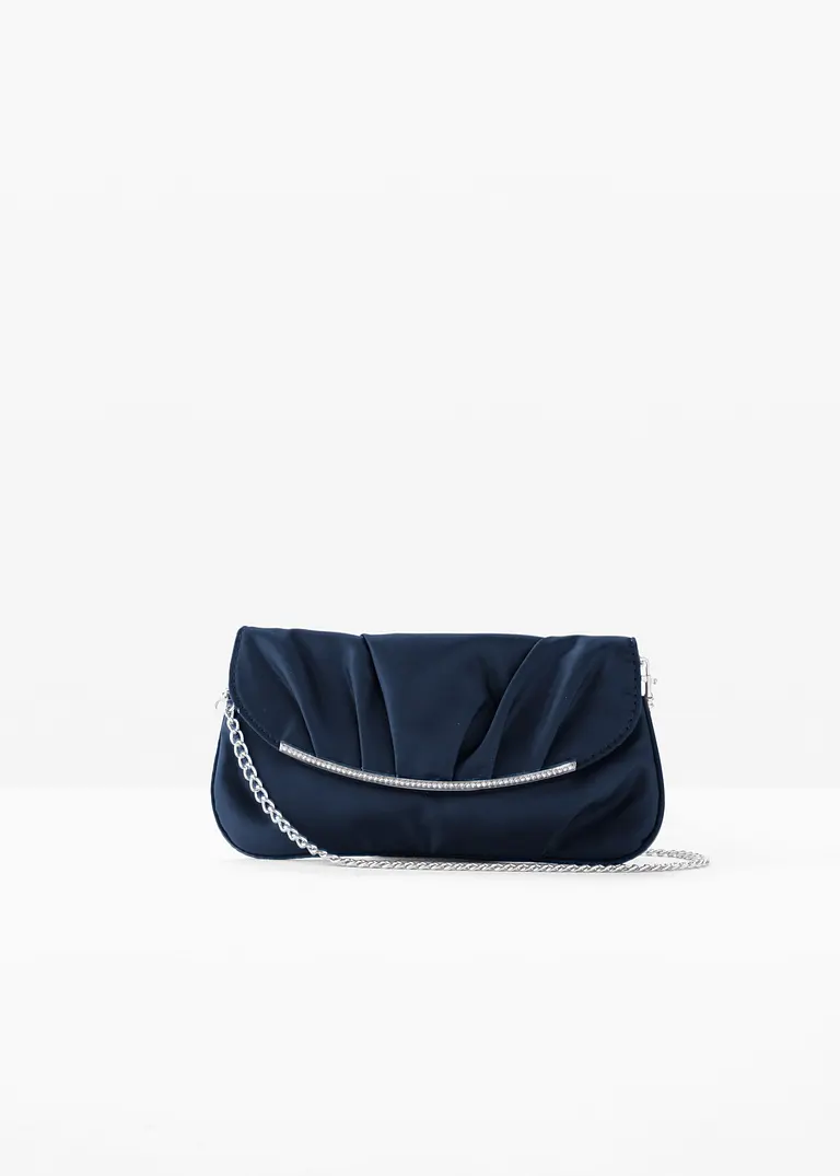 bonprix Festlich und charmant: Clutch mit Raffung - blau