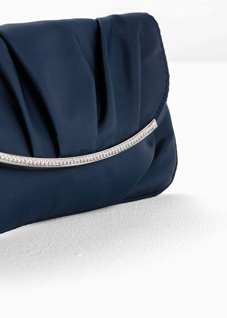 bonprix Festlich und charmant: Clutch mit Raffung - blau Begrenzt auf 3 Tage