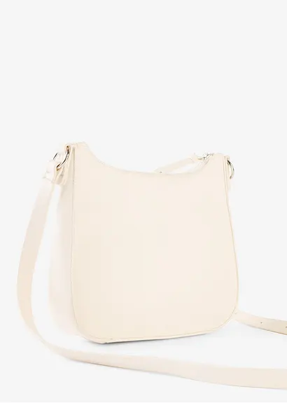 bonprix Klassische Umhängetasche aus Lederimitat - beige Rabatte dieses Monats