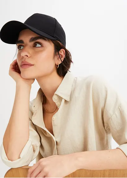 bonprix Sportliche Cap mit Bestickung - schwarz - Damen Hotsell