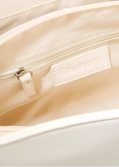 bonprix Modischer Shopper in Lederoptik - beige - Damen Sonderangebot