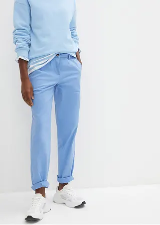 bonprix Chinohose aus Baumwolltwill - blau - Damen Heißer Verkauf