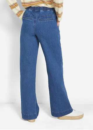 bonprix Weite Schlupfjeans mit Stretch und einem Bindegürtel Top Angebot