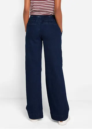 bonprix Weite Schlupfjeans mit Stretch und einem Bindegürtel Neueste Mode
