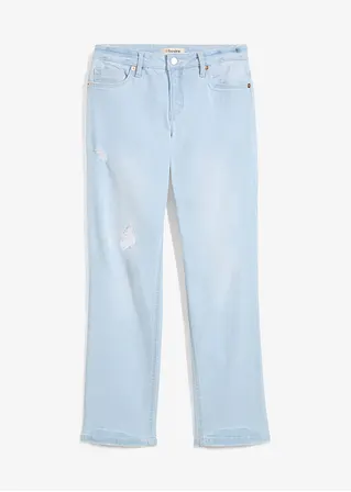 bonprix Straight Jeans im Used Look - blau regular - Damen