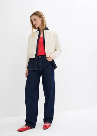bonprix Langarm-Shirt mit modischem Ausschnitt - rot - Damen Super Sparpreis