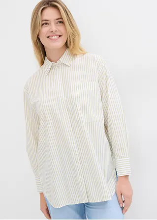 bonprix Oversized Bluse aus einem Bio-Baumwollstoff mit Webstruktur JETZT KAUFEN