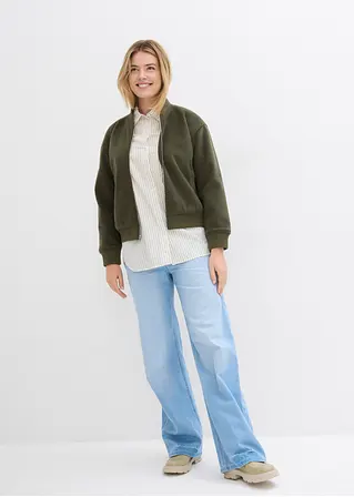 bonprix Oversized Bluse aus einem Bio-Baumwollstoff mit Webstruktur JETZT KAUFEN