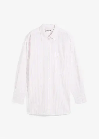 bonprix Oversized Bluse aus einem Bio-Baumwollstoff mit Webstruktur