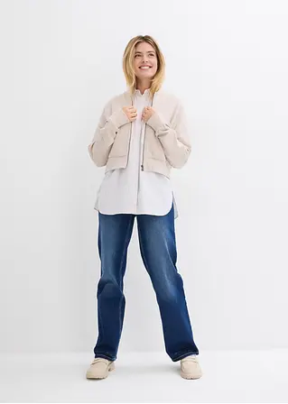 bonprix Oversized Bluse aus einem Bio-Baumwollstoff mit Webstruktur Neueste Stile