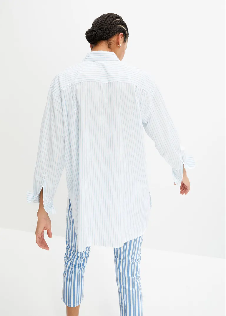 bonprix Oversized Bluse aus einem Bio-Baumwollstoff mit Webstruktur Letzte 2 Tage
