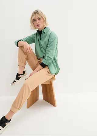 bonprix Twillhose mit Bequembund und aufgesetzten Taschen hinten - beige Speichern exportieren