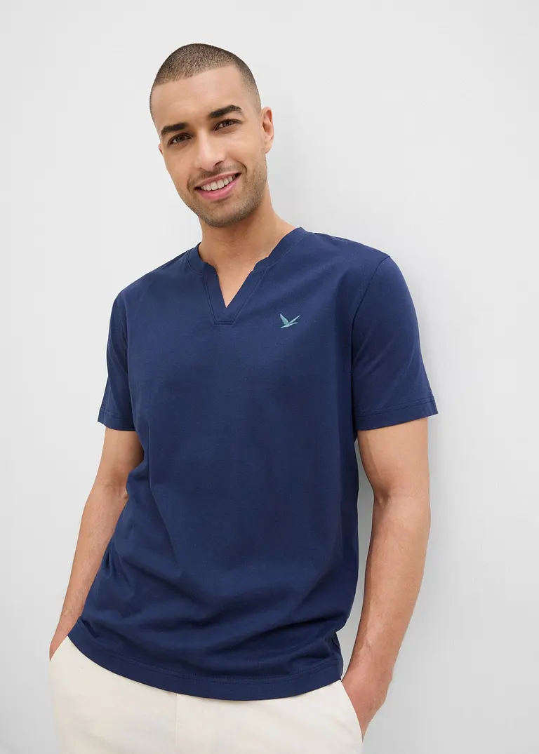 bonprix modernes T-Shirt mit V-Ausschnitt im Doppelpack Rabatt