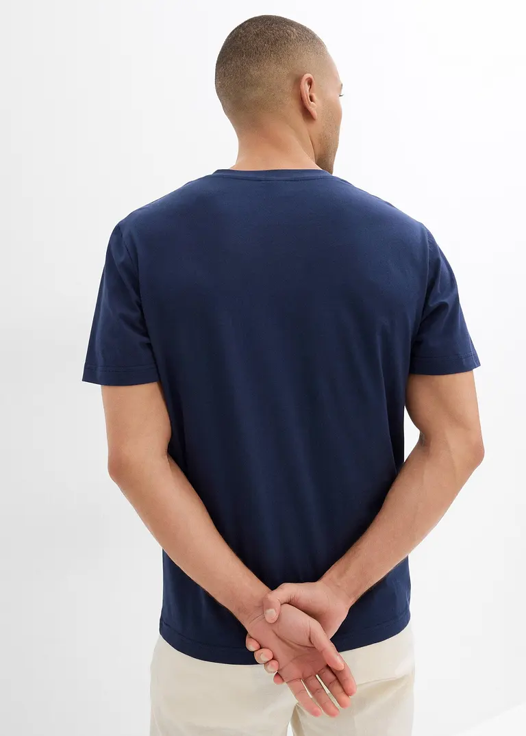 bonprix modernes T-Shirt mit V-Ausschnitt im Doppelpack Rabatt