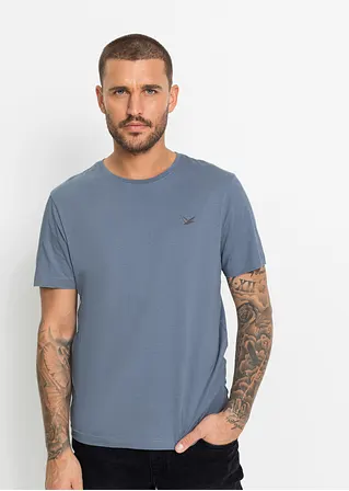 bonprix Schöne T-Shirts im 3er Pack mit kleiner Stickerei auf der Brust Günstig kaufen