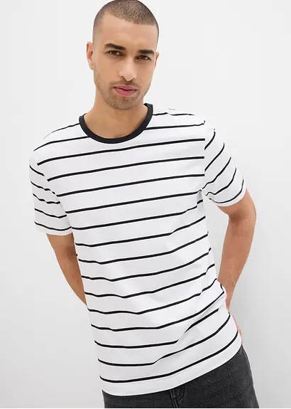 bonprix modernes T-Shirt im günstigen Doppelpack - Herren Online Shopping
