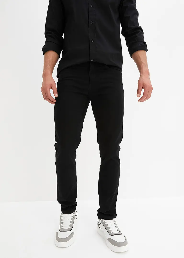 bonprix Herren Jeans mit Stretchanteil - schwarz N-Größe Exklusivangebot