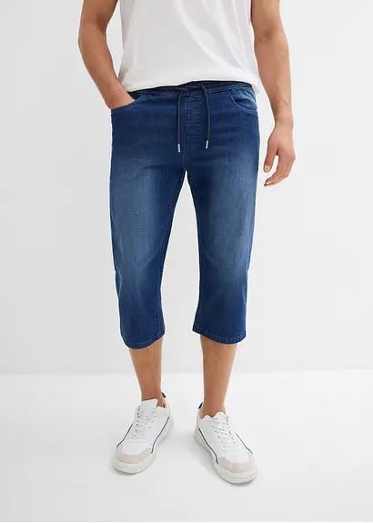 bonprix Bequeme Schlupfjeans in 3/4 Länge aus sommerlich leichtem Denim Preisnachlass