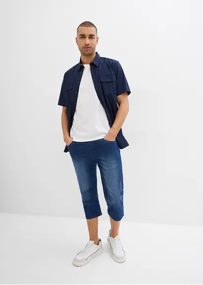 bonprix Bequeme Schlupfjeans in 3/4 Länge aus sommerlich leichtem Denim Preisnachlass