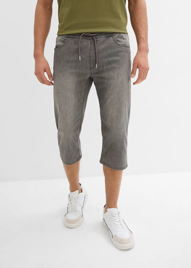 bonprix Bequeme Schlupfjeans in 3/4 Länge aus sommerlich leichtem Denim Saisonschlussverkauf