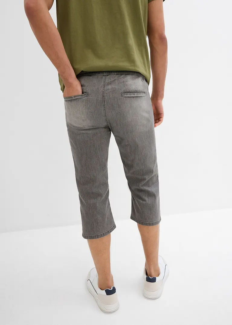 bonprix Bequeme Schlupfjeans in 3/4 Länge aus sommerlich leichtem Denim Saisonschlussverkauf
