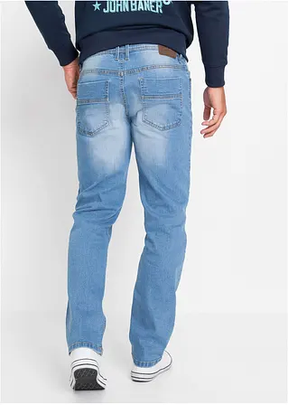 bonprix Regular Fit Stretch-Jeans Straight 2er-Pack mit kerniger Waschung Black Friday