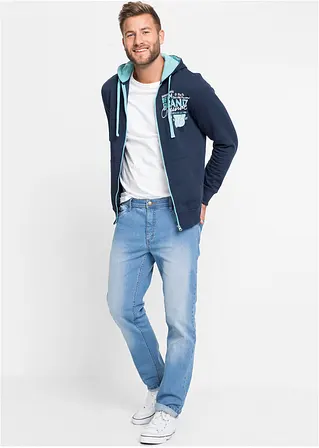 bonprix Regular Fit Stretch-Jeans Straight 2er-Pack mit kerniger Waschung Black Friday